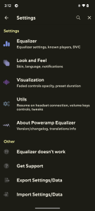 Poweramp Equalizer 6